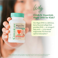 Thumbnail for Image 4 of ChildLife Essentials Algae DHA for Kids Berry, 60 Chewable Softgels
