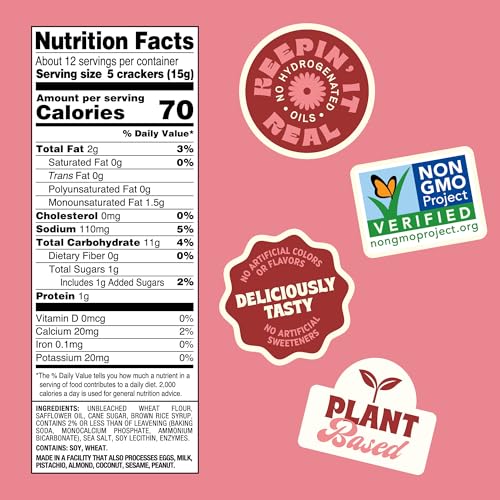 Image 2 of Back to Nature Classic Round Crackers + Crispy Wheat Crackers + Stoneground Wheat Crackers, Non-GMO, Plant-Based Snack Cracker, Made with Whole Grains, Snack Happy
