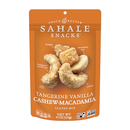 Image 1 of Default Title for the product Sahale Snacks Tangerine Vanilla Cashew-Macadamia Glazed Mix, 4 oz Pouches (6 Packs)