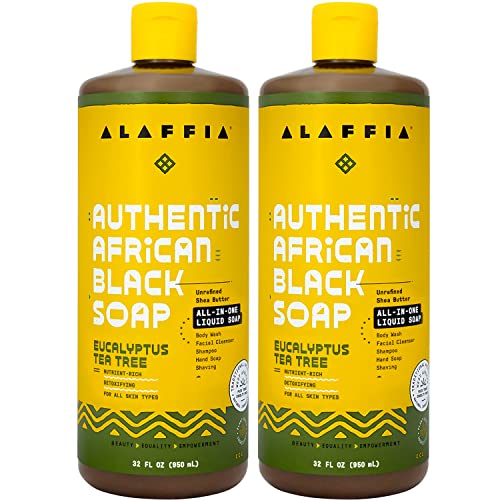 Image 17 of Eucalyptus / 32 Fl Oz (Pack of 2) for the product Alaffia Authentic African Black Soap