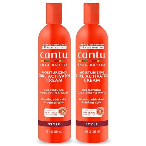 Image 1 of Default Title for the product Cantu Moisturizing Curl Activator Cream for Natural Hair with Pure Shea Butter, 12 fl oz (Pack of 2)
