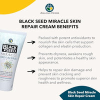 Thumbnail for Image 4 of Amazing Herbs Black Seed Miracle Skin Repair Cream 6 Fl Oz
