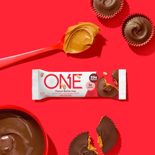 Image 4 of ONE Peanut Butter Cup Protein Bars, 20g Protein, Gluten Free Snacks, 12 ct