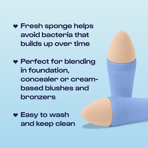 Image 3 of ALLEYOOP 4-in-1 Makeup Brush Multi-Tasker Blending Sponge Refill 2 Pack