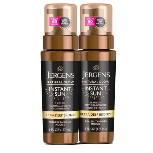 Image 4 of Ultra Deep Bronze / 6 Fl Oz (Pack of 2) / 2 Pack (6 Fl Oz), Self Tanning Mousse for the product Jergens Natural Glow Self Tanner Mousse