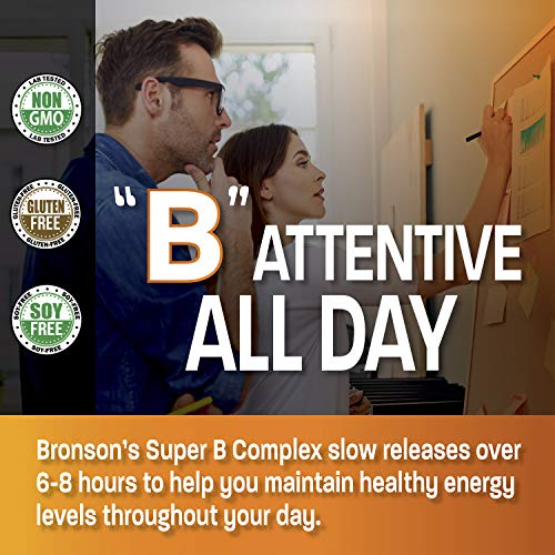 Image 7 of Bronson Super B Vitamin B Complex Sustained Release for Energy