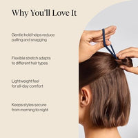 Thumbnail for Image 3 of Kitsch Seamless Hair Ties No Damage - Garden Bouquet, 8pcs