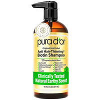 Thumbnail for Image 1 of Default Title for the product PURA D'OR Original Gold Label Anti-Hair Thinning Biotin Shampoo, 16oz