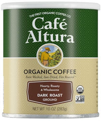 Thumbnail for Image 1 of Default Title for the product Cafe Altura Ground Organic Coffee, Dark Roast, 10 oz Can