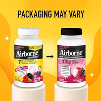 Thumbnail for Image 3 of Airborne 1000mg Vitamin C  Zinc Immune Support Supplement Chewable Tablets 116 Count (2 Pack)