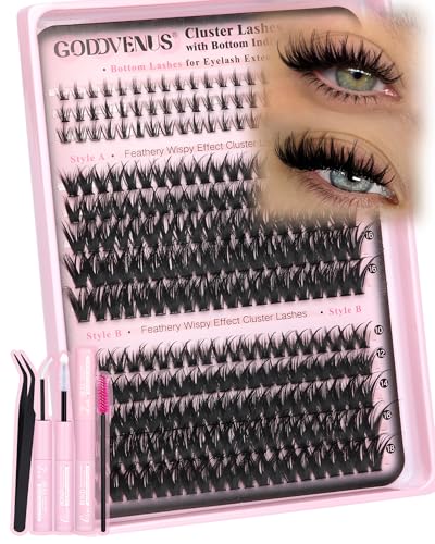 Image 23 of Y-natural fairy clusters kit for the product Goddvenus Eyelash Extensions Wispy Natural DIY C Curl Individual Lashes Clusters