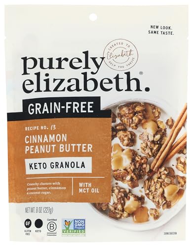 Image 1 of Default Title for the product purely elizabeth. Granola Peanut Butter Collagen Grain Free, 8 Ounce