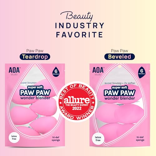Image 2 of AOA STUDIO Makeup Sponge Set Latex Free Super Soft Set of 6