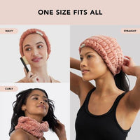 Thumbnail for Image 6 of Kitsch Spa Headband for Women - Face Wash Headband Misty Blue, 1pc