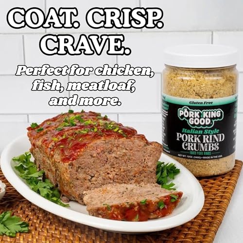 Image 6 of Pork King Good Italian Pork Rind Panko Bread Crumbs, 2 Pack, Gluten Free