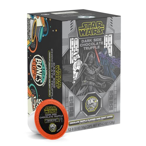 Image 1 of Default Title for the product Bones Coffee Company Star Wars Dark Side Chocolate Truffle Flavored Coffee Pods 12 Count