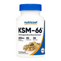 Thumbnail for Nutricost KSM-66 Capsules 600 Mg 30 Count