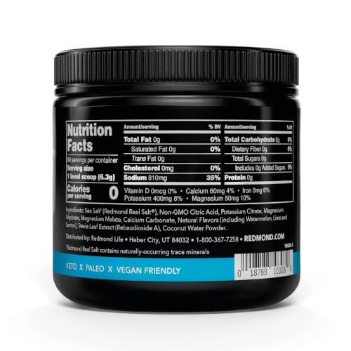 Image 2 of REDMOND Re-Lyte Sugar Free Electrolyte Powder Drink Mix (Watermelon Lime)