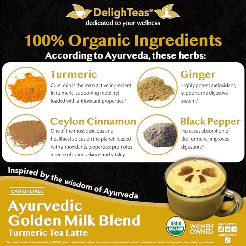 Image 3 of DelighTeas Organic Golden Milk and Herbal Coffee Bundle