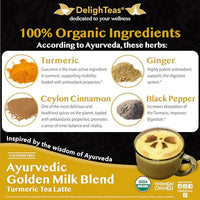 Thumbnail for Image 3 of DelighTeas Organic Golden Milk and Herbal Coffee Bundle