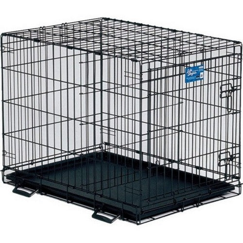 Life Stages Crate W/Divider Panel 30 X 21 X 24 Inches, Black by Midwest Homes