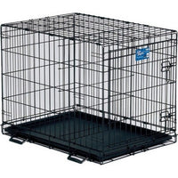 Thumbnail for Life Stages Crate W/Divider Panel 30 X 21 X 24 Inches, Black by Midwest Homes