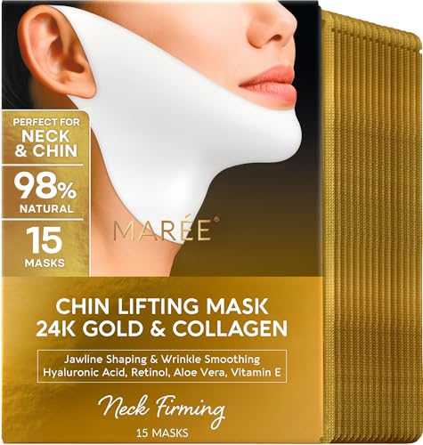 Image 1 of Default Title for the product MAREE V Line Lifting Mask - 24K Gold Double Chin Lifting Mask 15 Ct