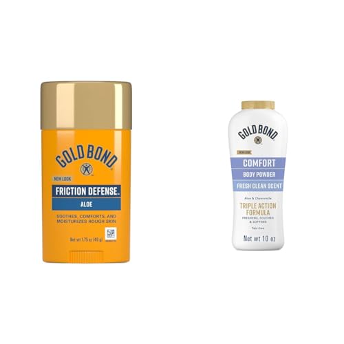 Image 1 of Default Title for the product Gold Bond Friction Defense Stick and Comfort Body Powder Bundle, 1.75 oz & 10 oz