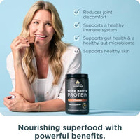 Thumbnail for Image 2 of Ancient Nutrition Grass Fed Bone Broth Protein Powder, Chocolate