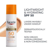 Thumbnail for Image 6 of Eucerin Sun Age Defense Tinted Face Lotion SPF 50, 2.5 FL OZ