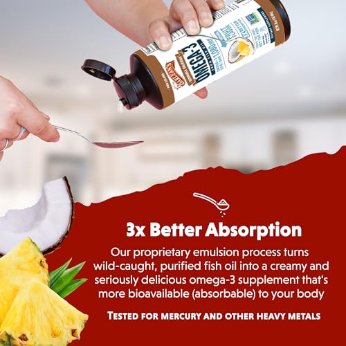 Image 5 of Barlean's Pina Colada Omega-3 Fish Oil Liquid, 16oz