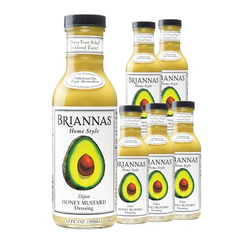 Image 1 of Default Title for the product BRIANNAS Home Style Dijon Honey Mustard Dressing 12 oz. Bottles 6 Pack