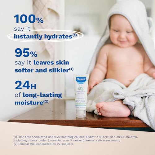 Image 3 of Mustela Hydra Bebe Face Cream – Daily Baby Moisturizer with Natural Avocado, Jojoba Oil & Shea Butter - 1.35 fl. oz.