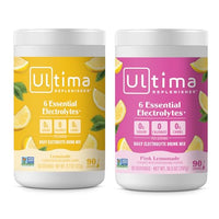Thumbnail for Image 1 of Default Title for the product Ultima Replenisher Electrolyte Powder Drink Mix Bundle ? Sugar Free ? Lemonade and Pink Lemonade, 90 Servings