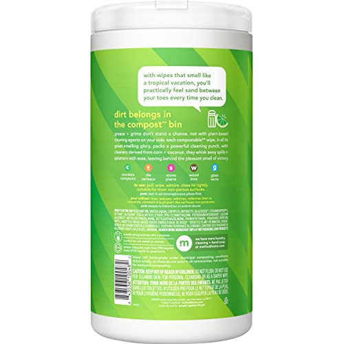 Image 3 of Method Lime & Sea Salt All Purpose Cleaning Wipes, 70 CT
