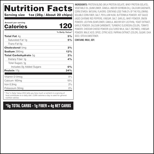 Image 2 of Quest Nutrition Buffalo Ranch Tortilla Style Protein Chips, 4 Count