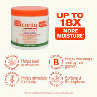 Thumbnail for Image 5 of Cantu Argan Oil Leave in Conditioning Repair Cream, 16 Ounce
