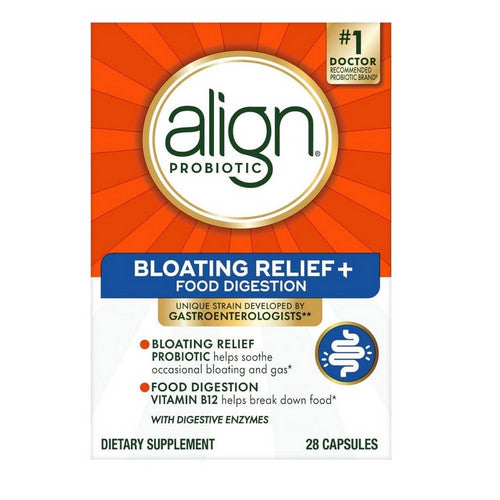 Align Bloating Relief Plus Food Digestion 28 Capsules