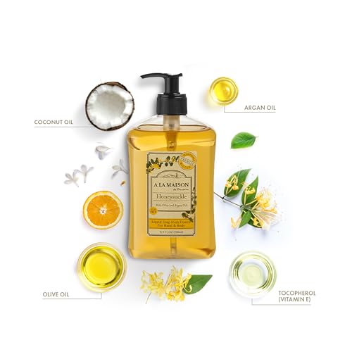 Image 2 of A LA MAISON Honeysuckle French Liquid Hand Soap 16.9 oz, 2 Pack