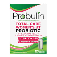 Thumbnail for Image 1 of Default Title for the product Probulin Total Care Women's Urinary Tract 20 Billion CFU 30 Vegan Capsules