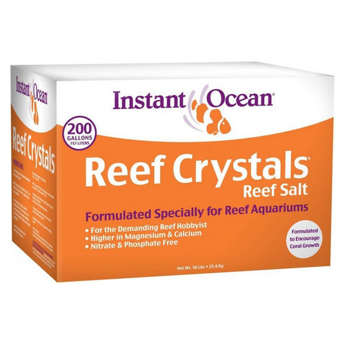 Reef Crystals Reef Salt for Reef Aquariums 56 lbs (Treats 200 Gallons) by Instant Ocean