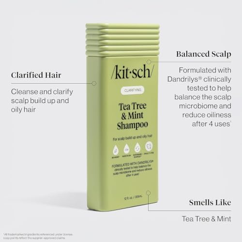 Image 2 of Kitsch Tea Tree & Mint Shampoo and Conditioner Set for Scalp Care