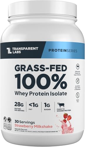 Image 3 of Strawberry Milkshake for the product Transparent Labs Grass-Fed Whey Protein