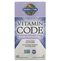 Thumbnail for Garden of Life Vitamin Code RAW Prenatal 180 vcaps
