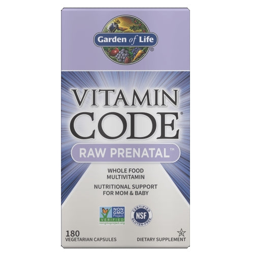 Garden of Life Vitamin Code RAW Prenatal 180 vcaps