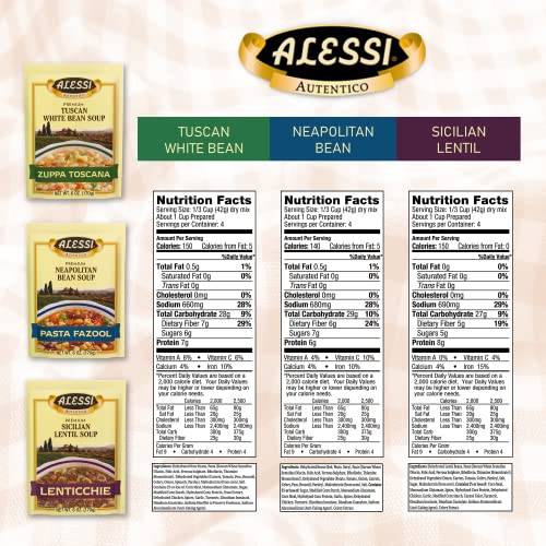 Image 2 of Alessi Autentico Premium Soups, Traditional Flavors, 6oz (Pack of 3)