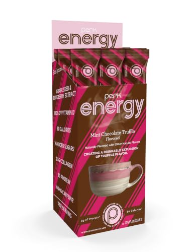 Image 3 of Perk Energy Drink Mix (Mint Chocolate Truffle) 10 Stick Packs, Gluten-Free