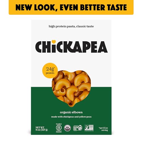 Image 4 of Chickapea Organic Chickpea Pasta - Penne, Elbows and Spirals Variety Pack - 8 oz (Pack of 3)