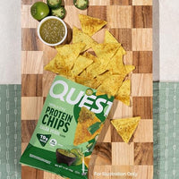 Thumbnail for Image 6 of Quest Nutrition Tortilla Style Protein Chips, Salsa Verde, 19g Protein, 4g Net Carbs, Gluten Free, 1.1 Ounce, 4 count