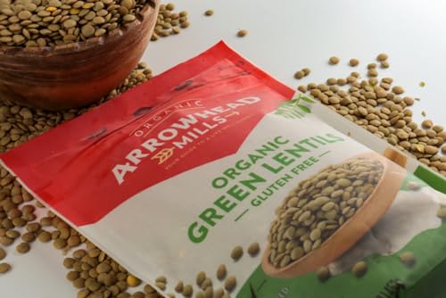Image 5 of Arrowhead Mills Organic Green Lentils, 16 oz Bag